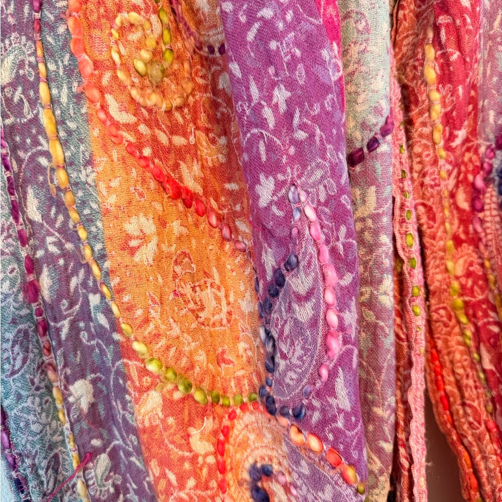 Anthropologie Raj - OS - Colorful Bohemian Infinity Scarf - Picture 3 of 8